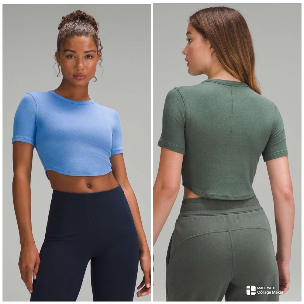 Lululemon hold tight cropped t shirt bundle
